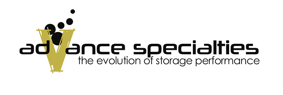 Logo text: Advance Specialties the evolution of storage performance