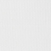 A close-up image of a white fabric square with a texture formed by light gray vertical lines or seams.