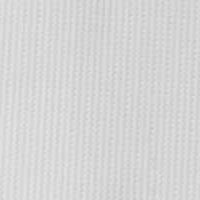 A close-up image of a white fabric square with a texture formed by a grid of light gray dots. 