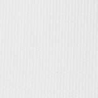 A close-up image of a white fabric square with a texture formed by light gray vertical lines or seams.