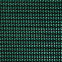 A close-up image of a black fabric square with a texture formed by a grid of bright green squares.